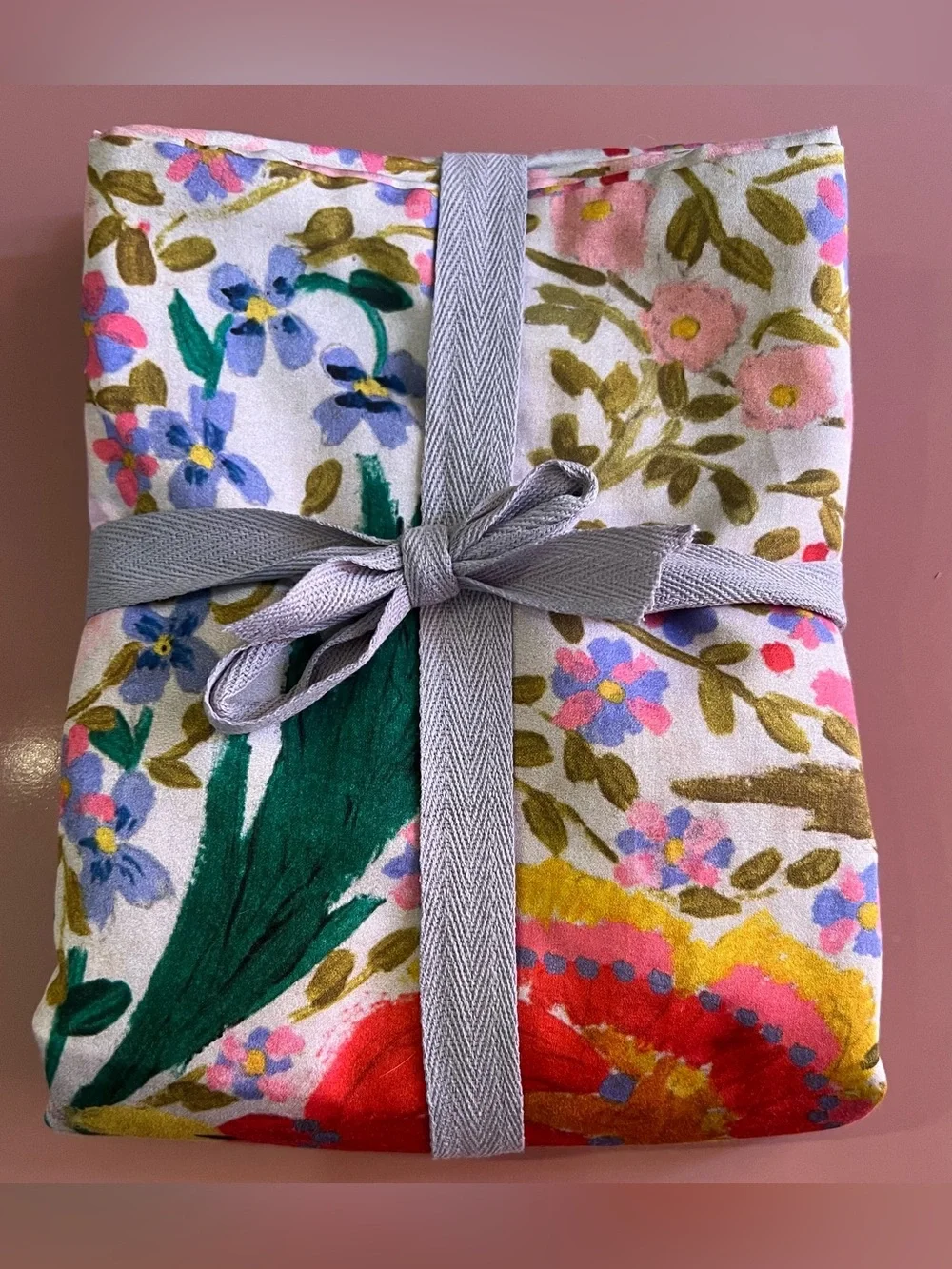 Anthropologie MINDTHEGAP Cotton Sateen Printed Duvet Cover & Shams, Susie Q